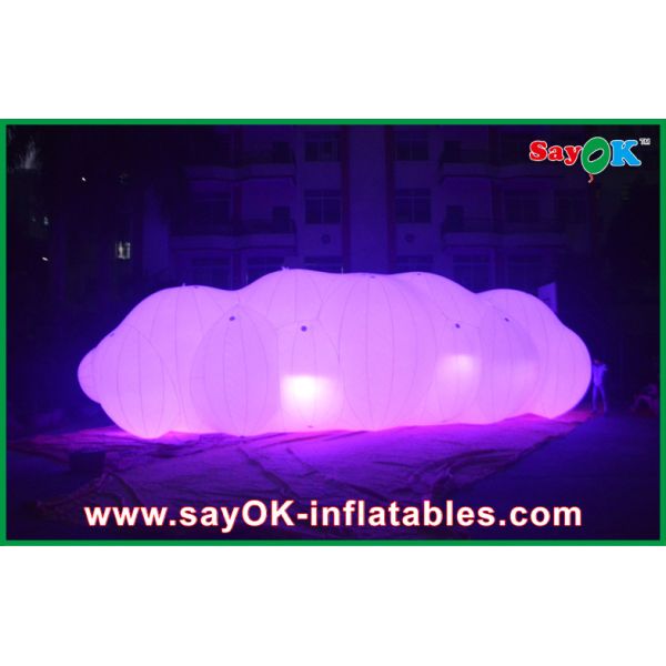 0.18mm PVC Inflatable Helium Cloud Balloon Float In the Air With LED Light