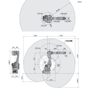 Automatic Welding In Industry RS030N Kawasaki Reach 2100mm ODM