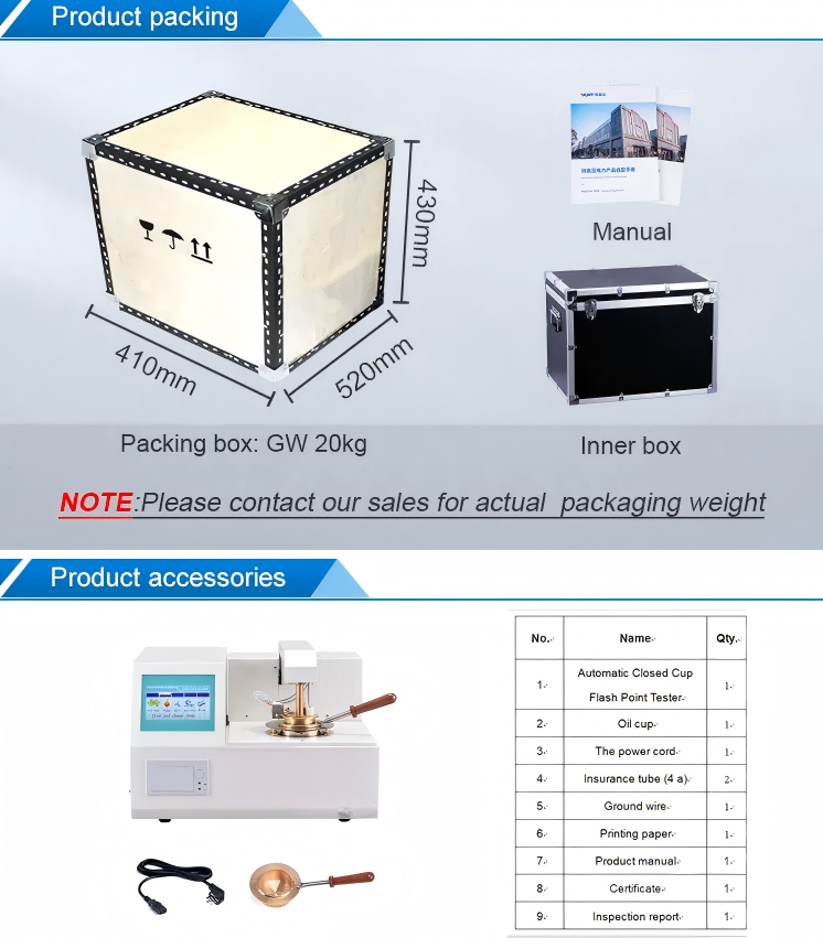 Automatic Closed Cup Flash Point Tester Pensky-Martins Oil Flash Point Testing Instrument