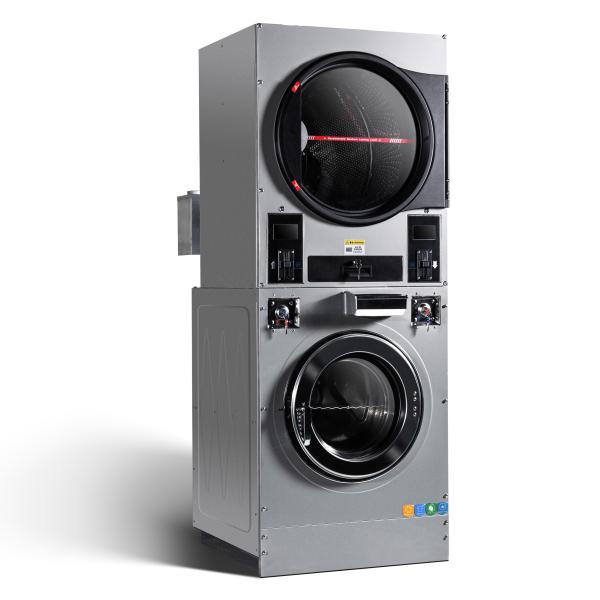 Stack Washer Dryer 15kg 20kg Double Dryer Gas Electric Heating Hotel Laundromat Washing Machines and Drying Machines