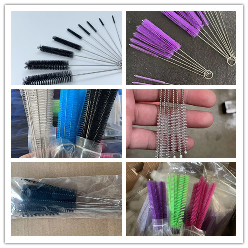 Stainless Steel Nylon Pipe Cleaning Brush With Twisted Handle 10 PCS Set