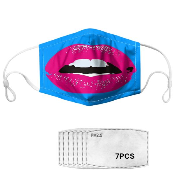 Earloop Style Decorative Cloth Face Mask 17.8cm*13cm For Adults