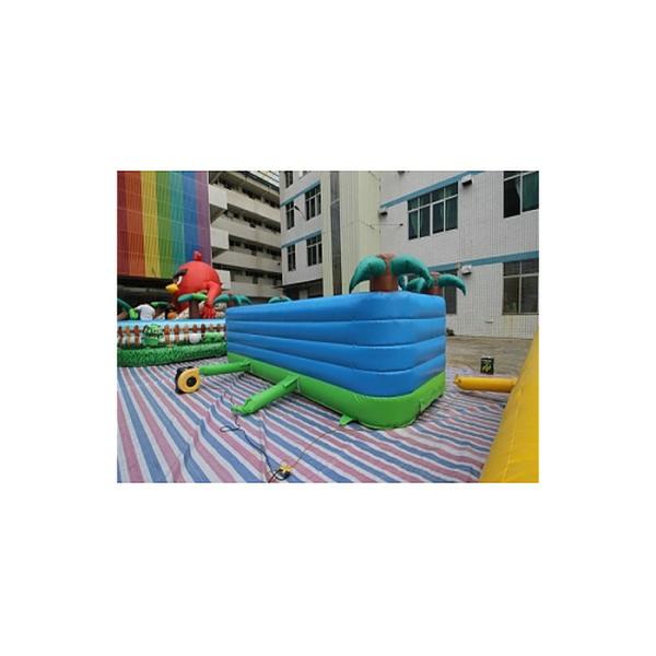 0.55mm PVC Hawaii Inflatable Bounce House Jumping Castle Bouncer Coconut Tree Tropical Style