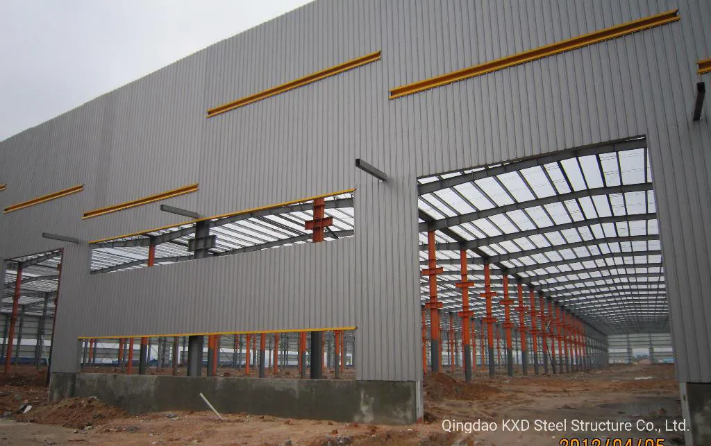 Prefabricated Portal Framed H Section Column Steel Structure with Earthquake Resistance