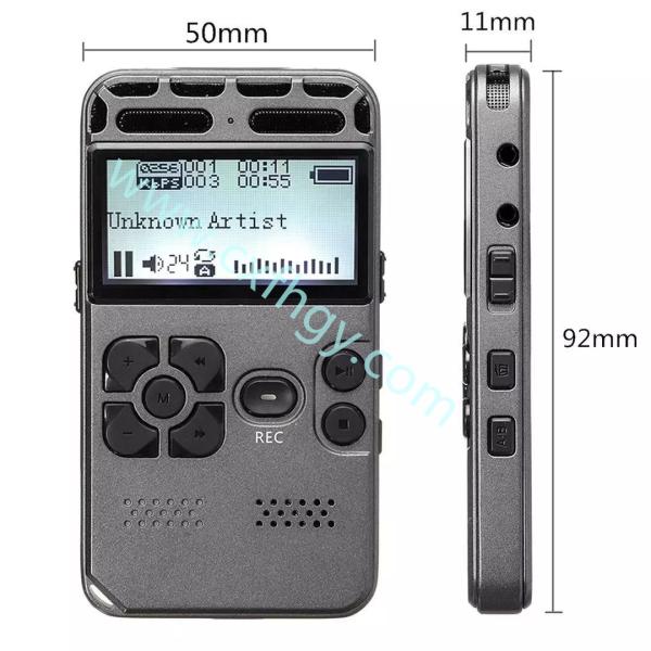 Cxfhgy High sensitive pcm audio recording devices automatic voice activated digital voice recorder 16GB hd with long tim