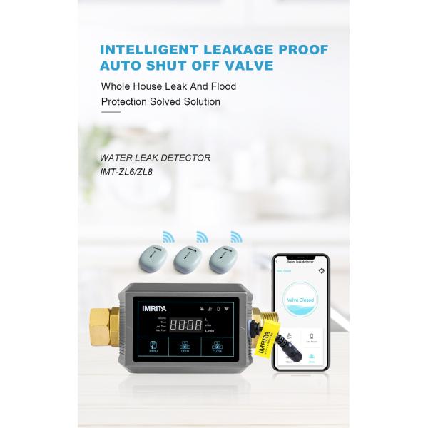 ROHS 240v Smart Home Water Sensor , Wireless Pipe Line Leak Detection System For Whole House