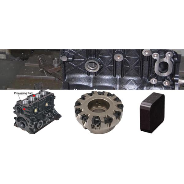 Halnn Solid CBN Inserts Cubic Boron Nitride Finish Milling Gray Cast Iron Engine Block