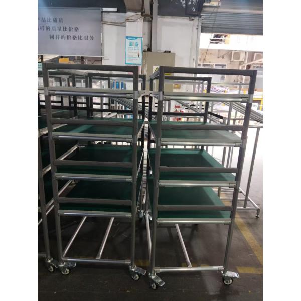 Multi-layer flat turnover carts, warehouse goods handling carts, and silent casters can be customized in size