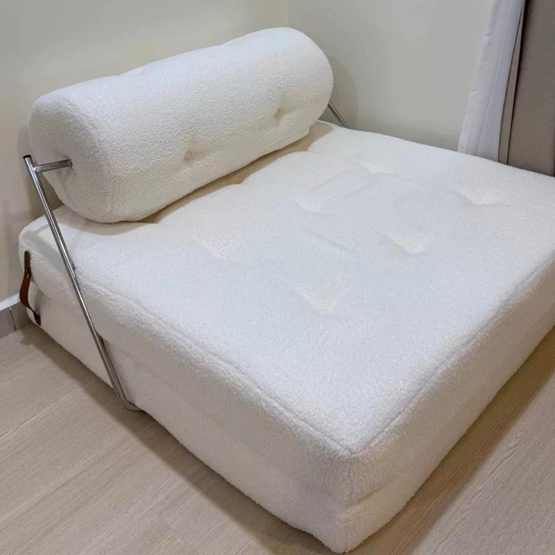 2025 New Single Modular Recliner Lazy Sofa Bed Foldable Floor Sofa Cloud Couch Compressed Tufted Upholstered