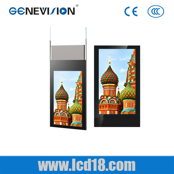 1000cd/m2 High Brightness Ceiling hanging Double sided network digital signage Display Android Advertising