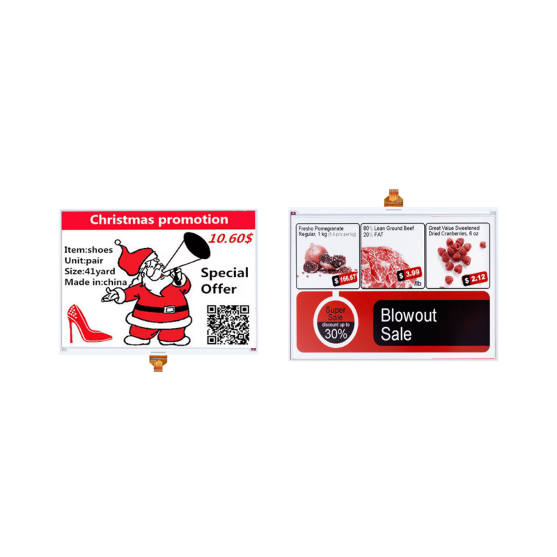 13.3 Inch E-paper Display 960*680 Resolution 24pin Low Power Consumption E-Ink Screen