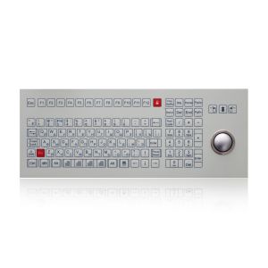 Wholesale IP65 Rugged Industrial Keyboard Trackball Omron Switch Membrane Waterproof Keyboard from china suppliers