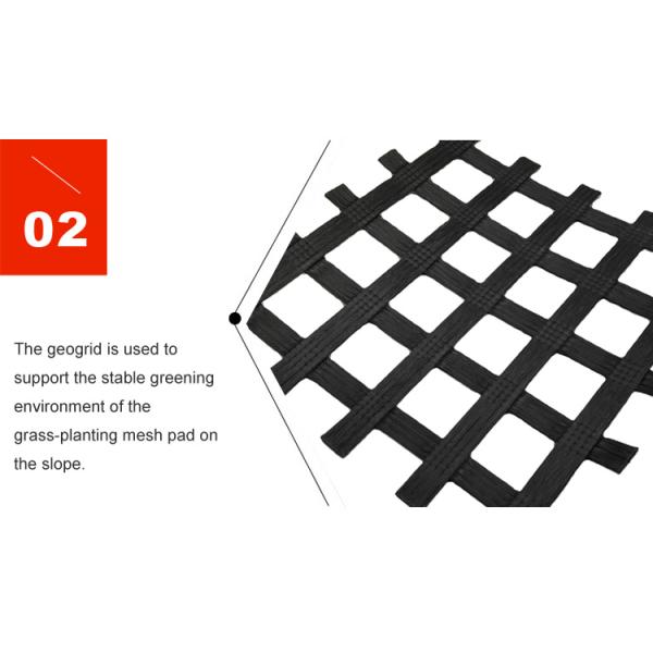 Black Polypropylene PP Biaxial Plastic Geogrid Mesh Roll for Soil Stabilization Mining