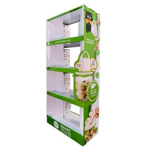 Retail / Promotion Cardboard Floor Displays Customizable In CMYK / Pantone