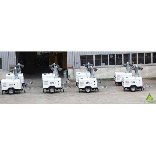 220v 5m Doosan Diesel Generator Light Tower Led 4x350w