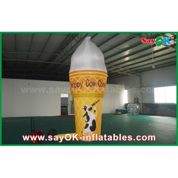 3m Height Full Print Customized Inflatable Ice Cream For Advertising