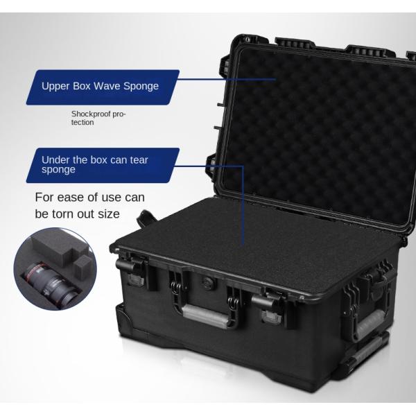 IP67 Waterproof Tool Storage Case 600x425x300mm with Removable Dividers