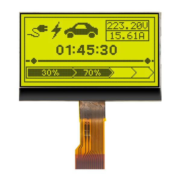 COG LCD Display 128x64 | 128*64 STN+ Yellow Green LCD 5.0V,Suitable for instrumentation