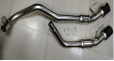 Rear Bumper Muffler Tips Exhaust Pipes Black Tail Throat Second Generation For 2020 Land Rover Defender 90 110