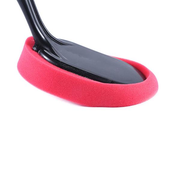 Custom Logo Car Foam Brush Microfiber Wheel Brush Applicator Polishing Sponge