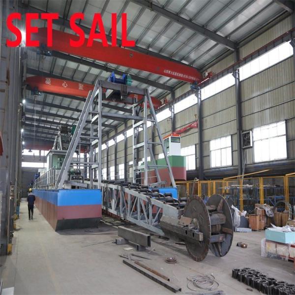 Main Engine Power 75kw-240kw Chain Bucket River Gold Dredging Equipment with Jigging