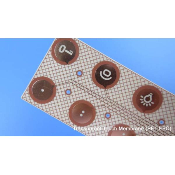 Flexible PCB Built on Transparent PET with Immersion Gold for Access Control Systems