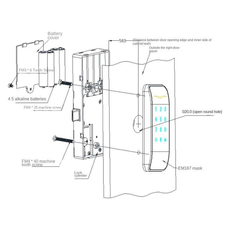 BM118TTLOCK code lock