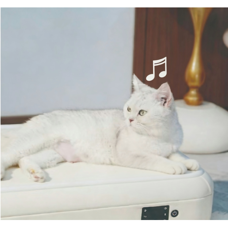 Temperature Control Wool Pet Mat Smart Heating Massage LED Lights Soft Cushion Non Slip Removable Washable