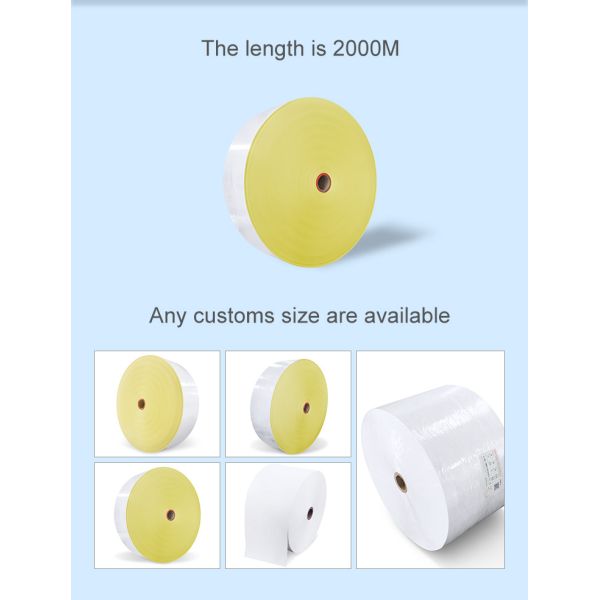 Glossy White / Sliver / Clear Bopp Label Paper Roll PP Self Adhesive Jumbo