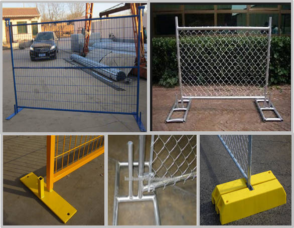 Protecting Temporary Site Security Fencing , Mobile Security Fence Movable