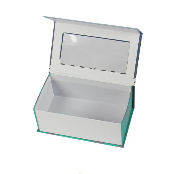 High Quality Christmas Custom Magnetic Close Paper Gift 3 Set Socks Packaging Box With Clear Pvc Window