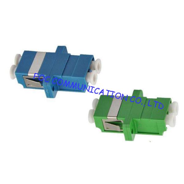 LC / APC Duplex Fiber Optic Adapter Low Insertion Loss For Fiber Optic Devices