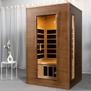 China Apartment Indoor Carbon Fiber Heaters WoodenInfrared Sauna Room Hemlock on sale