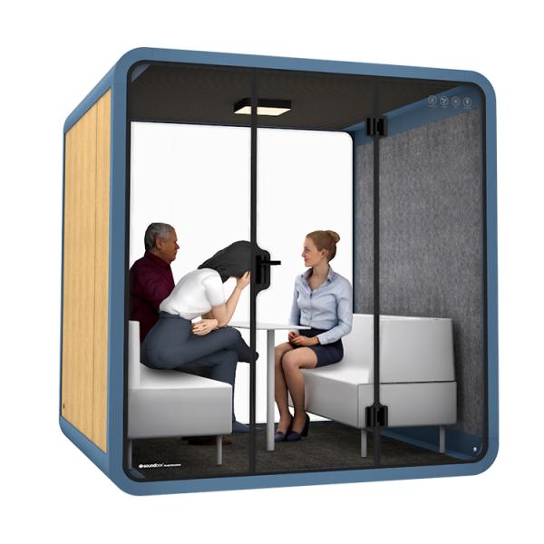 Movable Modular Soundproof Call Booth Soundproof Booth Office With Air Ventilation System