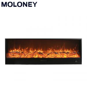 China 60'' Insert In Wall 2 Levels 120V Electric Fireplace With Remote Control on sale