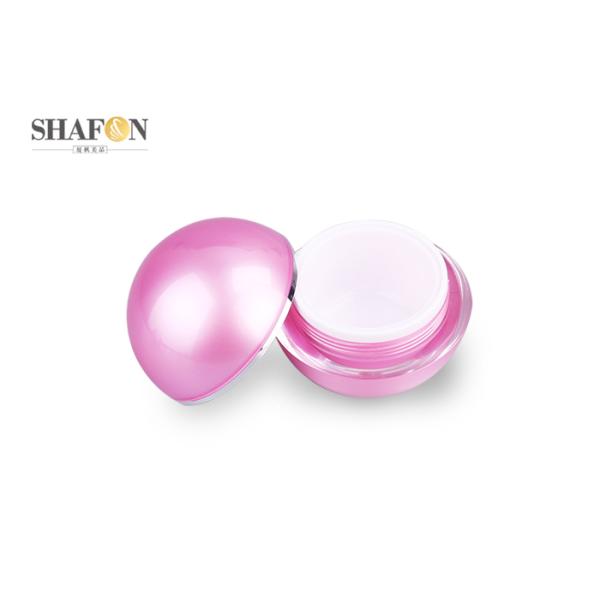Ball Shape Plastic Cream Jars , Refillable Plastic Lotion Jars 30g / 50g