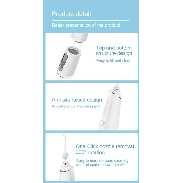 4 Modes Handheld Nicefeel Oral Irrigator With LCD Smart Display