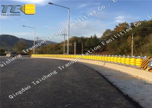 China Durable Yellow EVA Rolling Road Barrier Corrosion Resistance For Road Upgrade on sale
