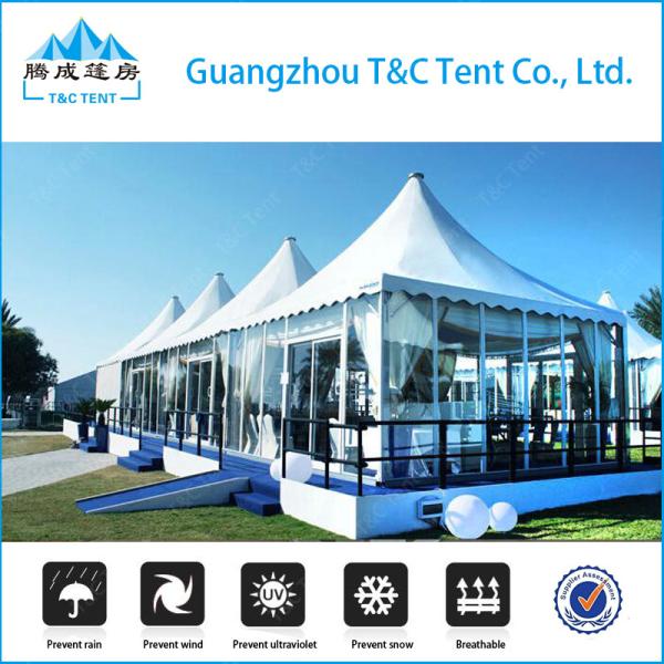 Customized Transparent PVC Pagoda Canopy Tent For Event / Party