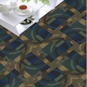 Square Nylon Polyester Carpet / Tufted Cut Pile Carpet Wrinkle Resistance