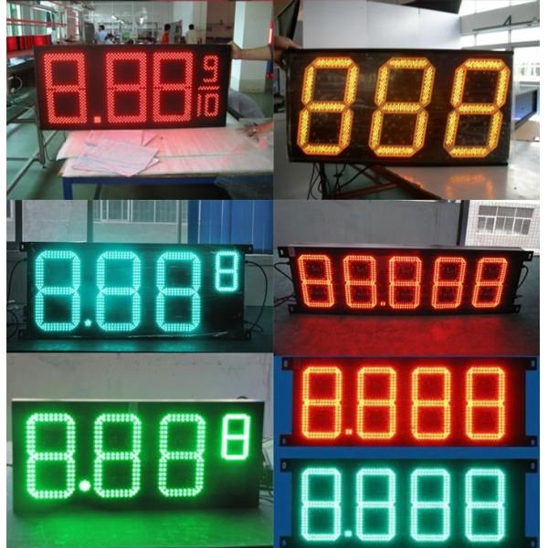 6500mcd RS232 Led Gas Price Display Columns Epistar