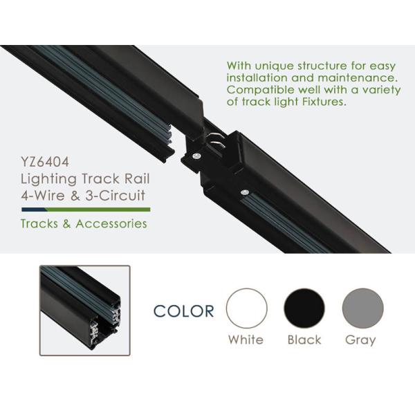 CE RoHS Track Lighting Rail System 0.5m 1m 1.5m LED Track Light System