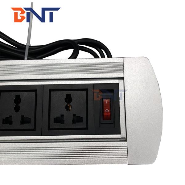 Hidden in desk with usb charger conference table flip up power socket