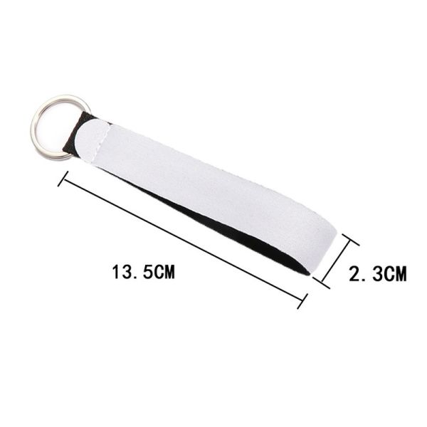 Neoprene Sublimation Keychain Wristlet Personalized Wristlet Keychain