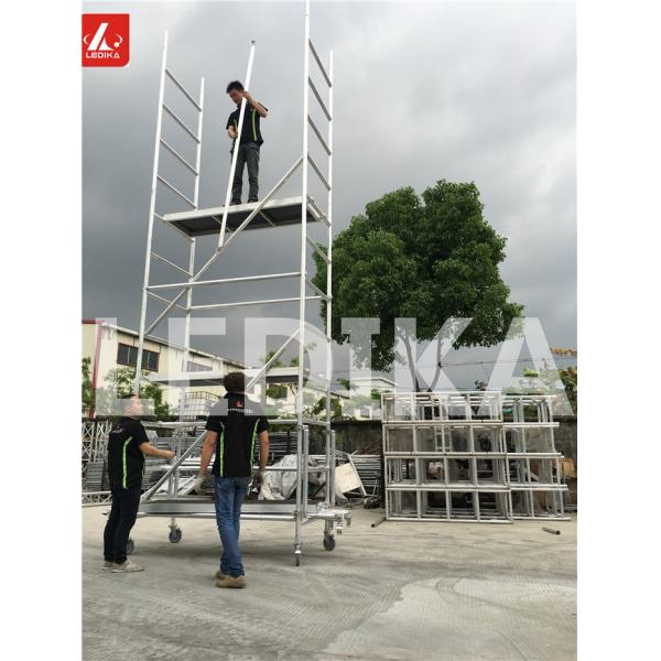 Folding Step Bench Working Platform Aluminum Layer Truss Protable Work Bench