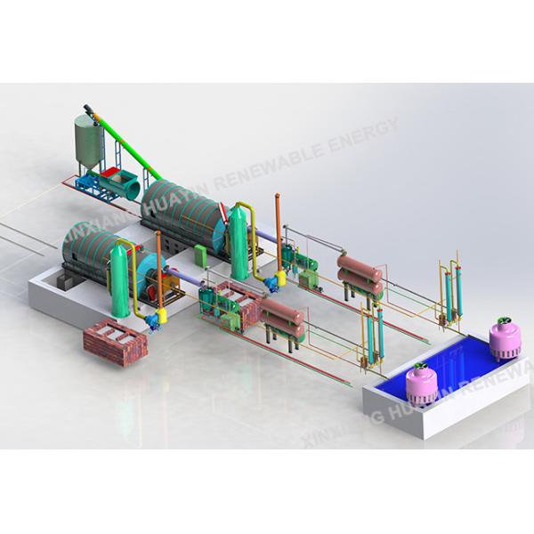 Waste Tire Pyrolysis 40 Ton In Europe To Oil Batch Type