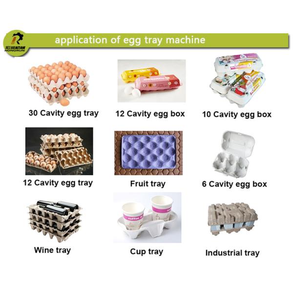 Automatic Rotary Paper Egg Tray Machine , pulp molding egg carton making machine 2000-8000pcs/h