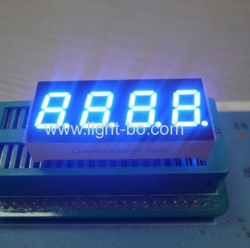 4 digit 0.4  common anode pure green 7 segment led display for instrument panel