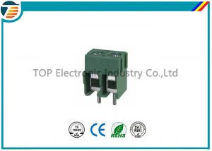 Wholesale Pitch 5.0mm PCB Screw Terminal Block Connector 2 PIN Green Color from china suppliers