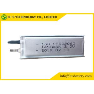 Wholesale Cp502060 3.0V 1450mAh Ultra Thin Cell Limno2 Primary Lithium Battery from china suppliers